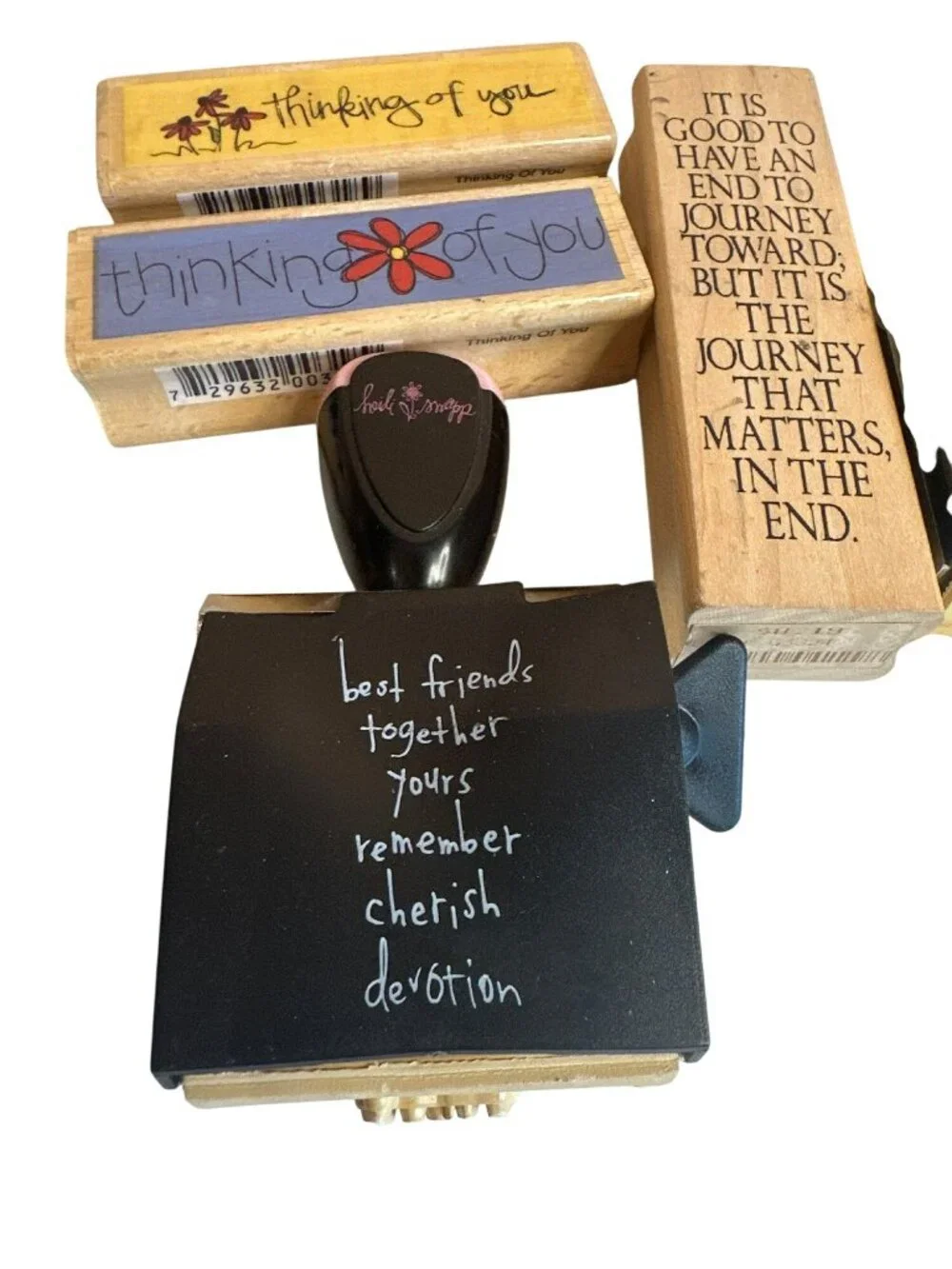 Wooden Rubber Stamps Friendship Inspirational Quotes Stampabilities Heidi Swapp